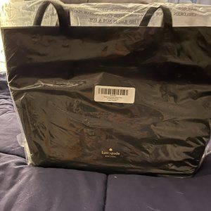 Kate Spade Black Leather Tote.   NEW never opened!!!